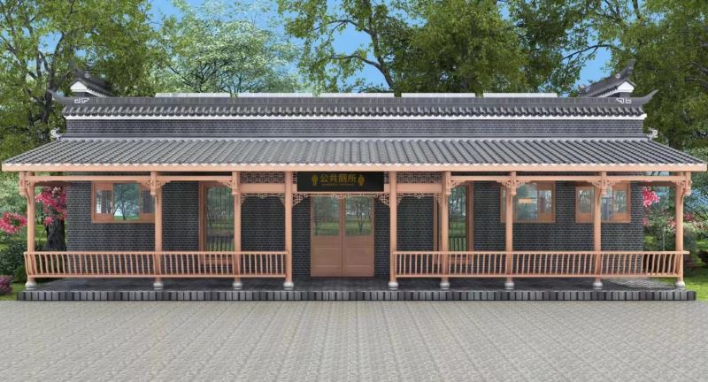 仿古式移動廁所